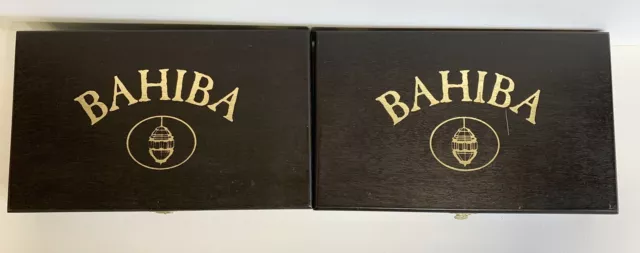Cigar Boxes-Graycliff BAHIBA -26 DBL. Robustos -Wood-Lot Of Two-Bahamian