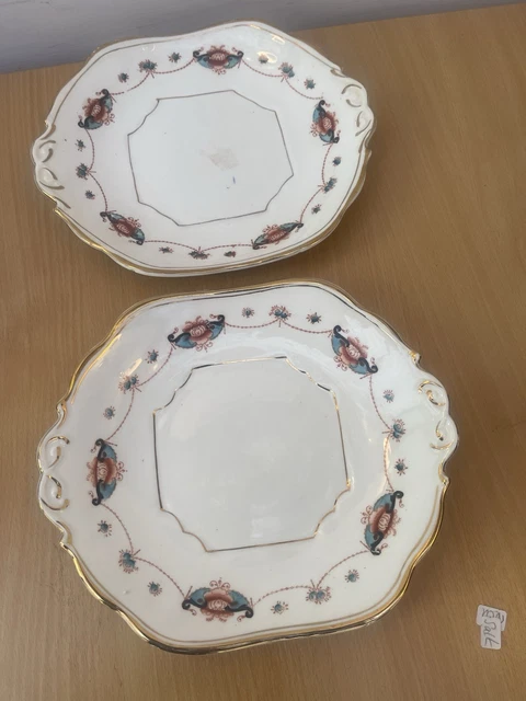 PAIR OF VINTAGE Stanley China Serving Plates Made In England Art