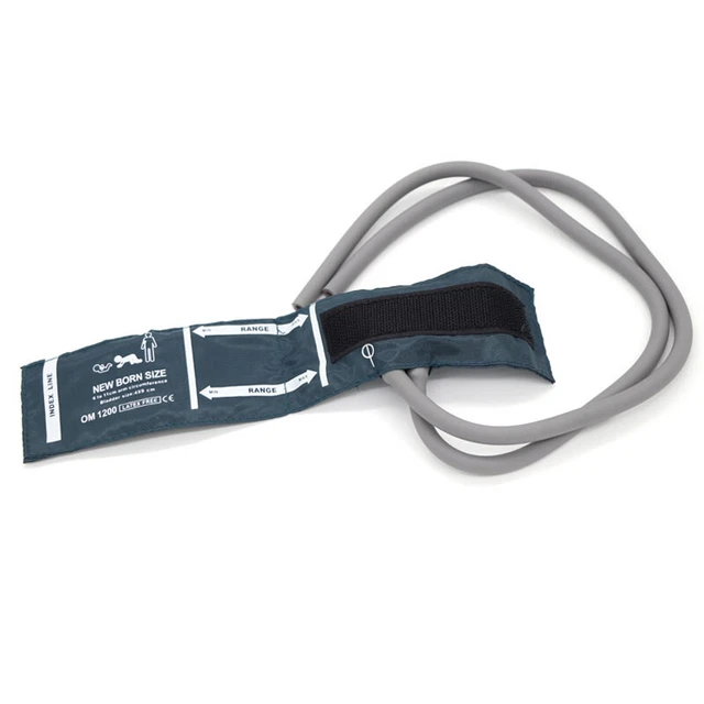 Reusable Neonate Thigh Blood Pressure Cuff Double-tube Machine Size:4 x 9cm