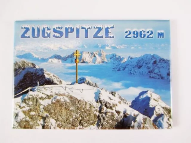 Zugspitze Garmisch Fridge Photo Magnet, Germany, Travel Souvenir