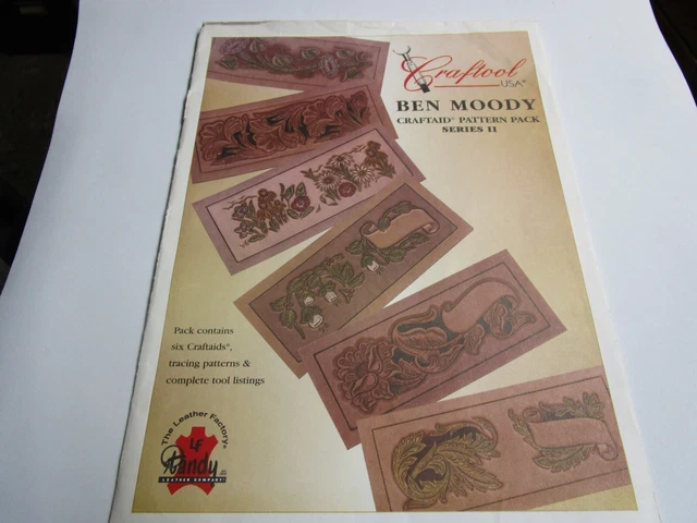 Paquete de artesanías/patrones de cuero vintage de Ben Moody.