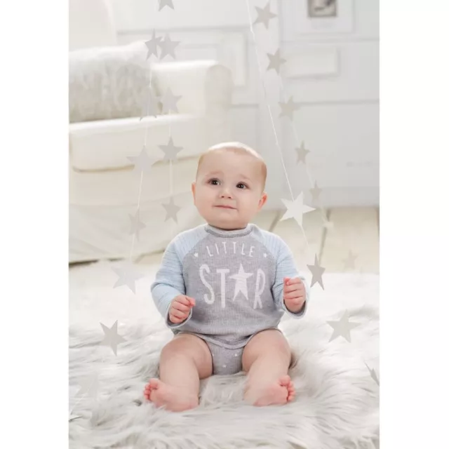 Mud Pie H7 Baby Boy Little Star Henley All-In-One Crawler 1032386 Choose Size