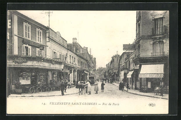 CPA Villeneuve-Saint-Georges, Rue de Paris