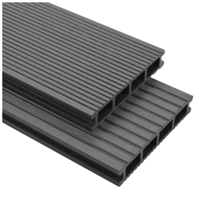 vidaXL WPC Decking Boards with Accessories 30 m² 2.2 m Grey