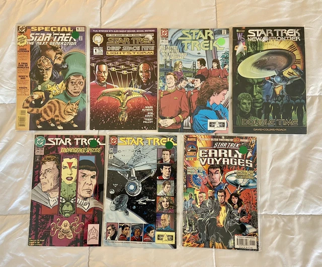Star Trek Comics Lot of 7 Vintage Various SEE PHOTOS Marvel DC Malibu Wildstorm