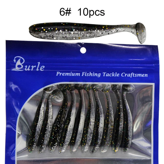 B# 10X 9CM 4.2g Bionic Mandarin Fish Fishing Lures Artificial Soft Bait ...