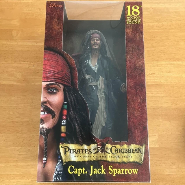 Grande Figurine NECA Jack Sparrow 45 Cm, Pirates Des Caraïbes, édition 2004, Parlante Et à Piles, Occasion