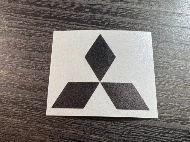 Calcomanía troquelada Mitsubishi | logotipo emblema tapa central pegatinas Evo Lancer 3