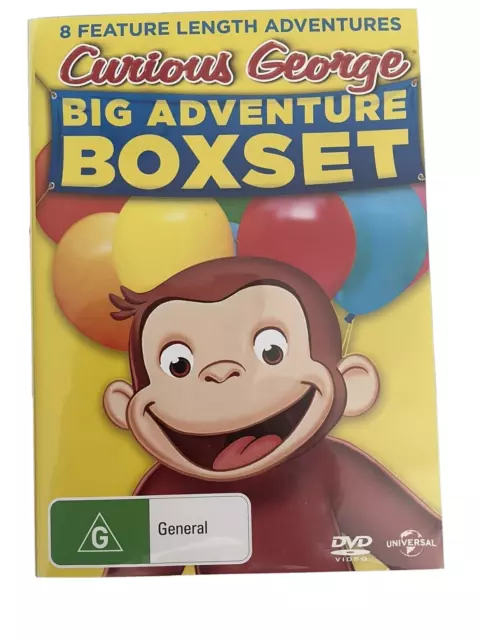 CURIOUS GEORGE BIG ADVENTURE BOX SET DVD 8 Feature Length Adventures $26.00  - PicClick AU