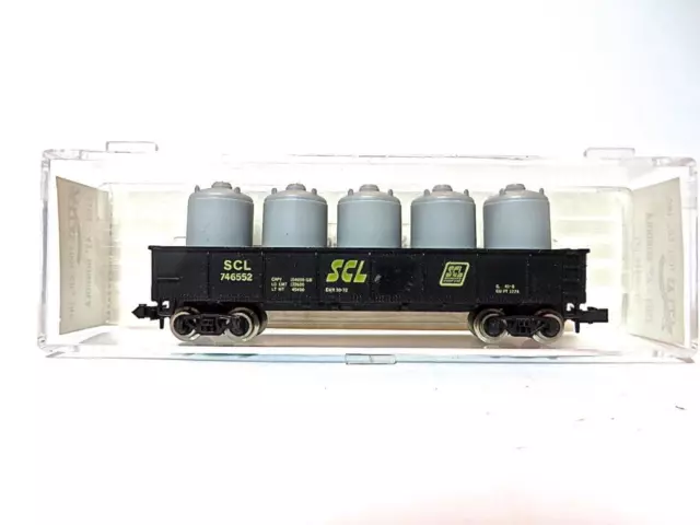 N Atlas 3503 Seaboard Coast Line SCL 42' Gondola with 5 Propane Tanks
