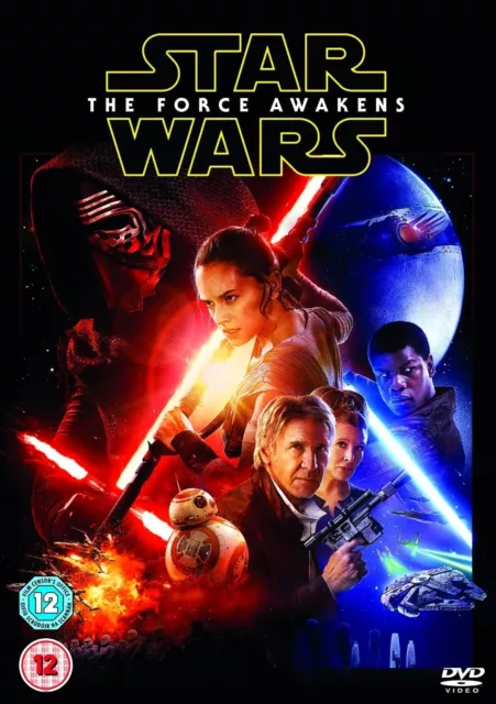 STAR WARS 7 (2015) - VII - THE FORCE AWAKENS - Rey + Kylo Ren - R2 DVD not US