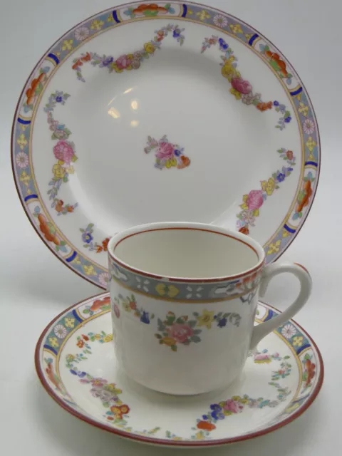 3pc Minton Rose A4807 bone china Demitasse Cup Saucer Cake Plate