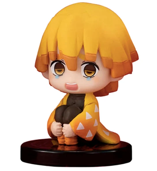 Demon Slayer Kimetsu no Yaiba ZENITSU AGATSUMA Suwarasetai Mini Figure Anime Toy