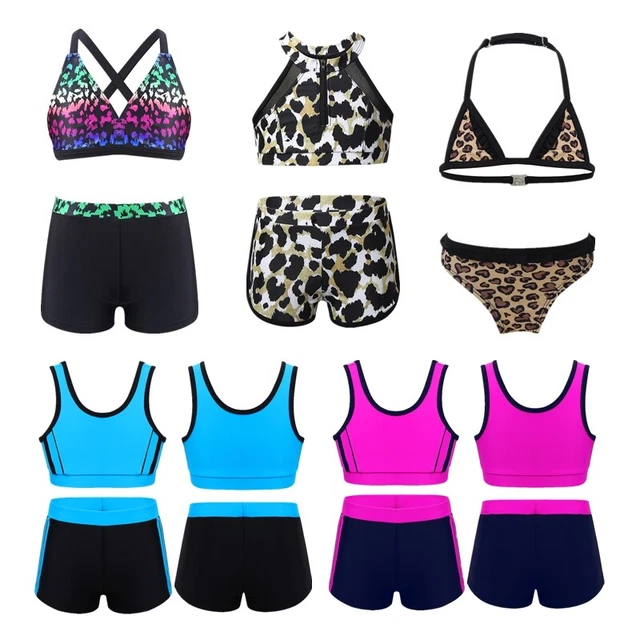 KIDS GIRLS SWIMWEAR Swimsuits Swimming Bathing Suit Rash Guard Tankini