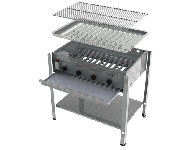 KONFIGURATOR: Gastrobräter 4-flammig Standgerät