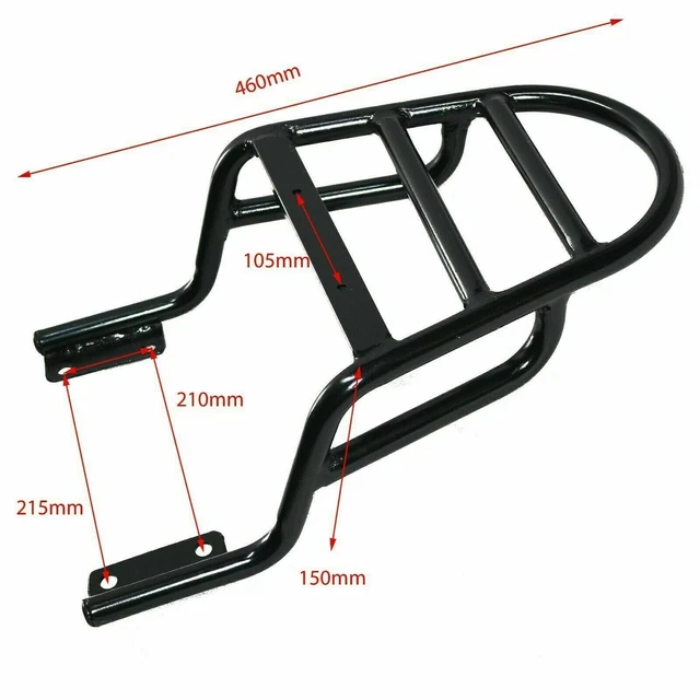 Rear Rack Luggage Carrier black Fit For Royal Enfield Interceptor 650