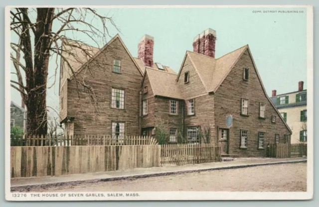 Salem Massachusetts~House of Seven Gables~Picket Fence~c1910 Detroit Pub Co