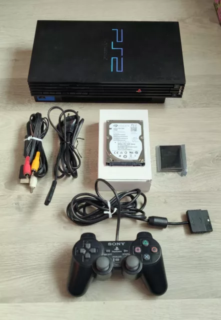 PlayStation 2 Fat PS2 avec Disque dur de 500GB SATA et 146 Jeux PS2