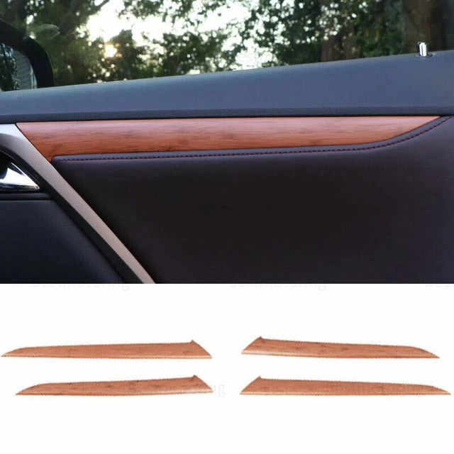 Fit For Lexus RX350 450h 2020-2022 Wood Grain Interior Door Panel Cover Trim 4pc
