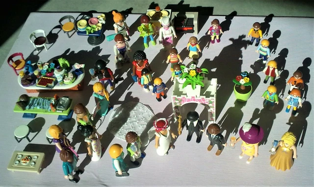 Lot playmobil mariage, mariés, noce