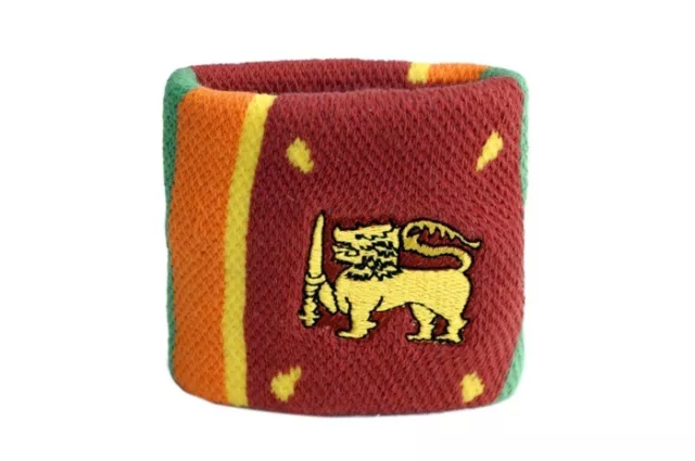 Schweißband Fahne Flagge Sri Lanka 2er Set - 7x8cm Armband für Sport