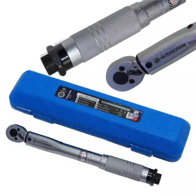 1/4'' Drive Torque Wrench Low Range Calibrated Certificate 5-25Nm Ratchet Bikes