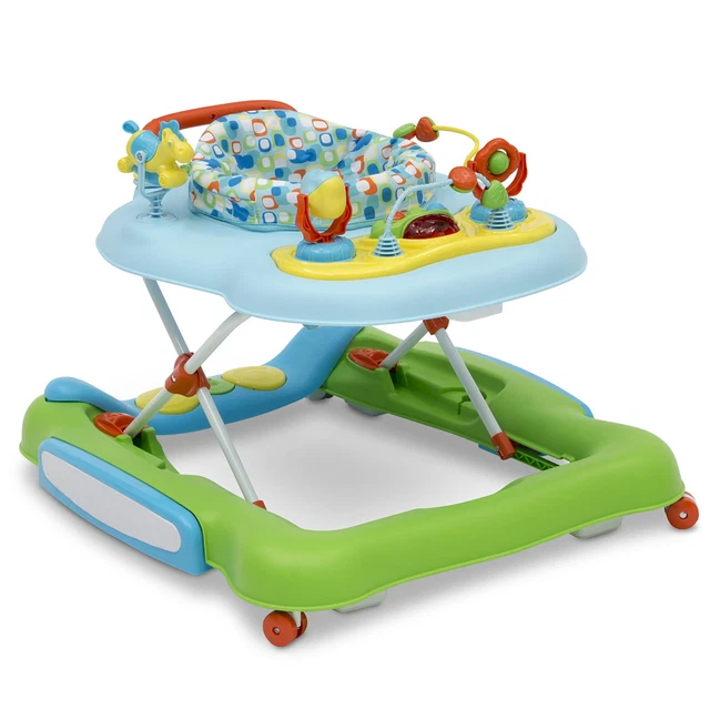 Little Folks 4-in-1 Discover & Play Musical Walker by Delta Children, Blue/Green