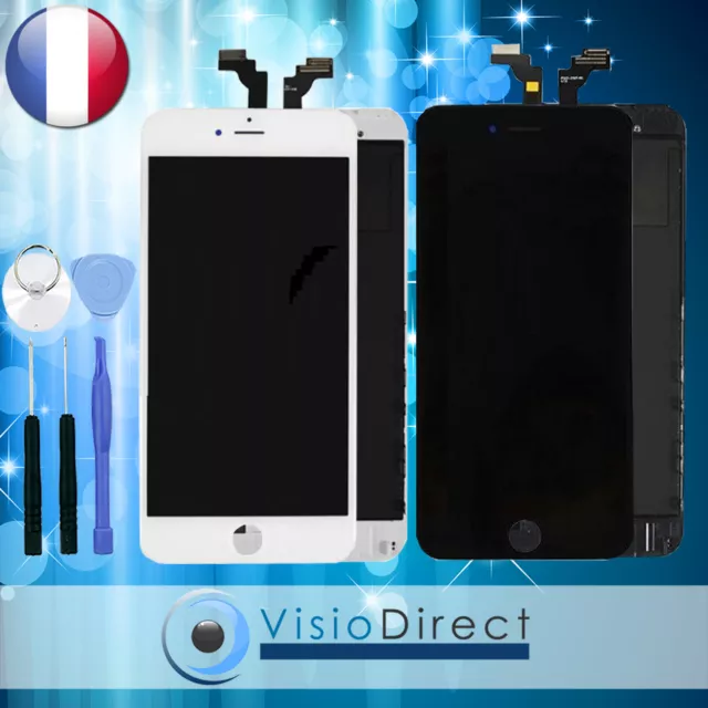 Vitre Tactile + Ecran LCD sur chassis pour iPhone 6 plus noir/blanc