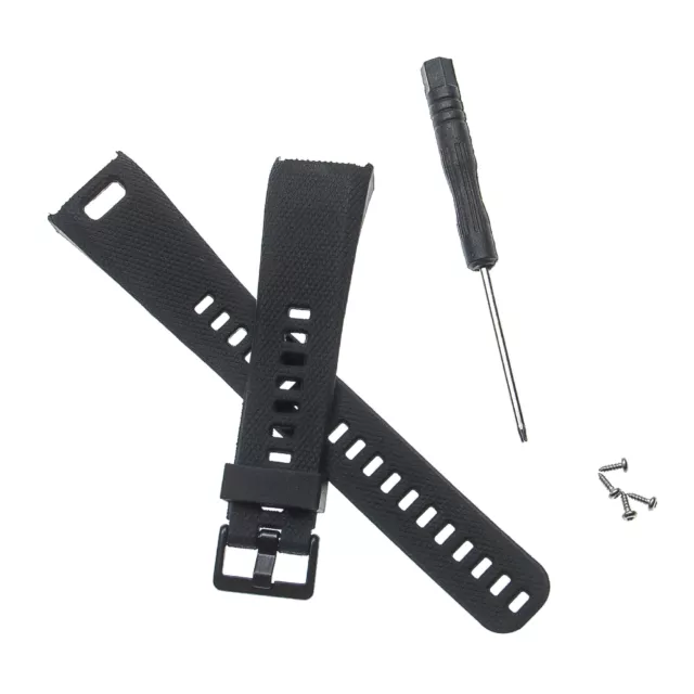 Armband TPU 20mm schwarz für Garmin Vivosmart HR