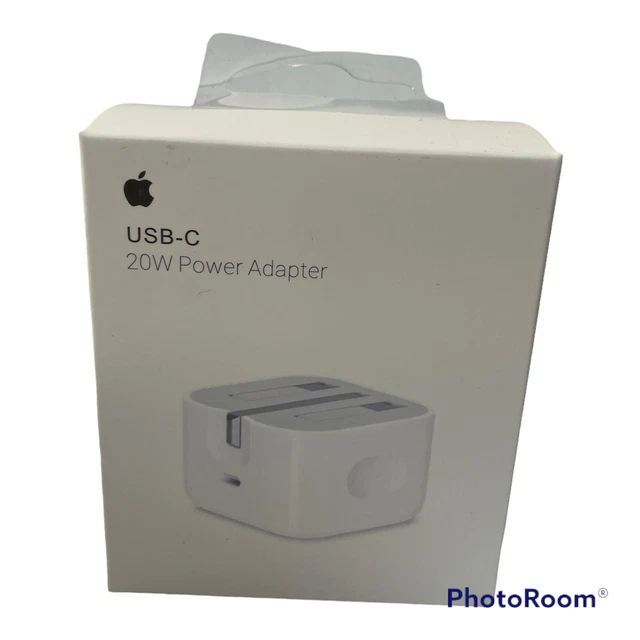 3 PIN PLUG Genuine OEM 20W USB C UK Power Adapter For Apple iPhone Fast