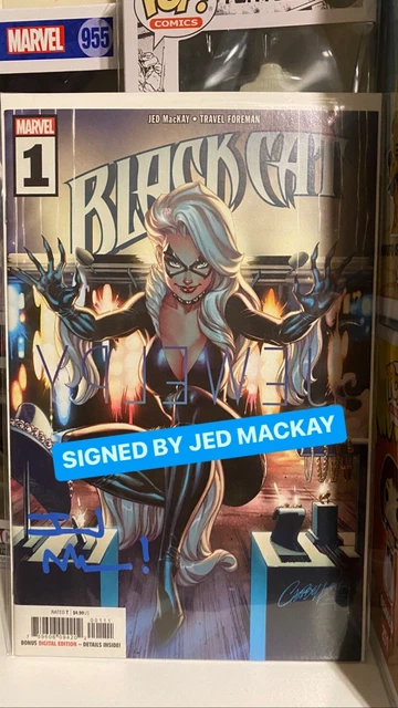 Black Cat #1 1St Print Jed Mackay Signed J Scott Campbell Cover Art