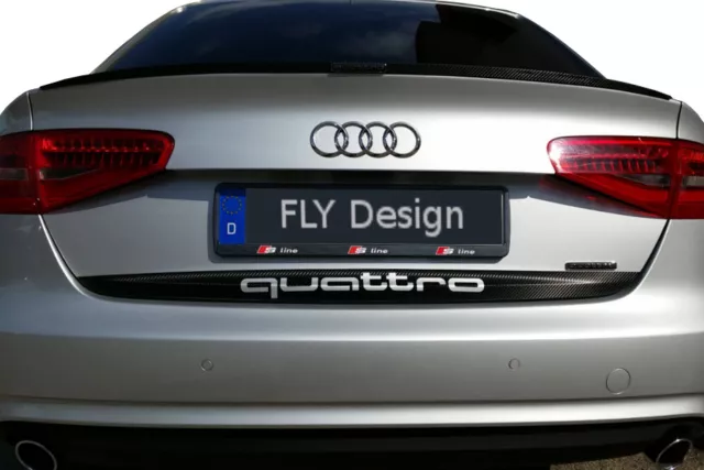 Convient pour Audi A4 s4 Tuning Quattro Spoiler Aileron Lèvre Arrière Charbon'