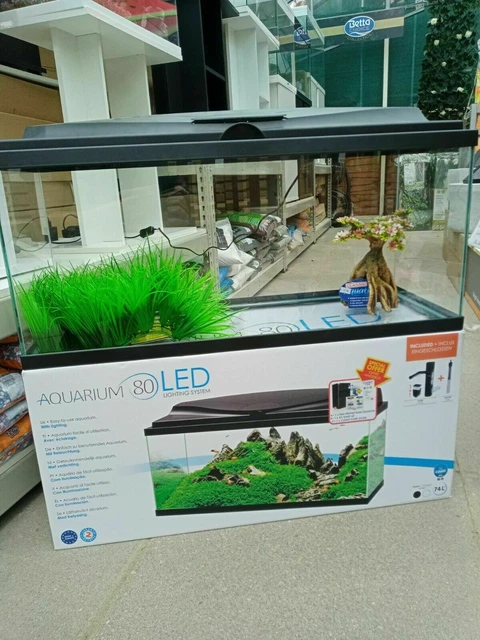 **BRAND NEW** LARGE Fish Tank Aquarium Complete Set-up: Heater, Filter & More 11