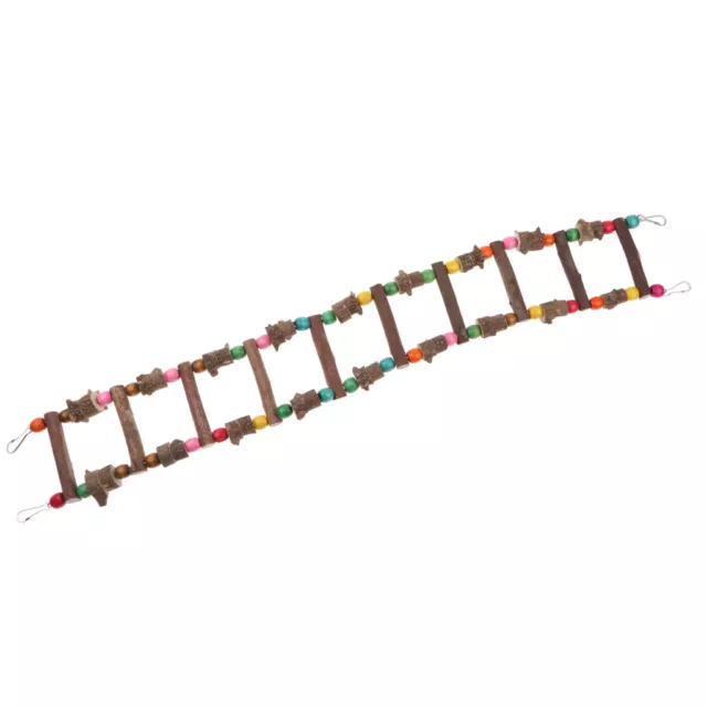 Holzleiter Hängender Leiter Hängebrücke Schaukel für Vögel, Papageien,