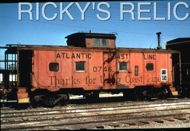 Duplicate Slide ACL #0746 Caboose Atlantic Coast Line TAG