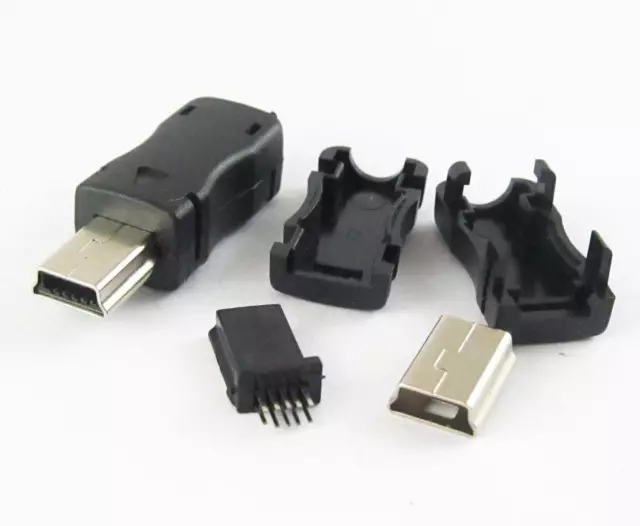 10pcs Mini USB Plug Male Socket Connector 10Pin Plastic