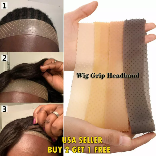 Parrucca antiscivolo in silicone pinza maniglia fascia per testa Ropshaped sport elastico Ha