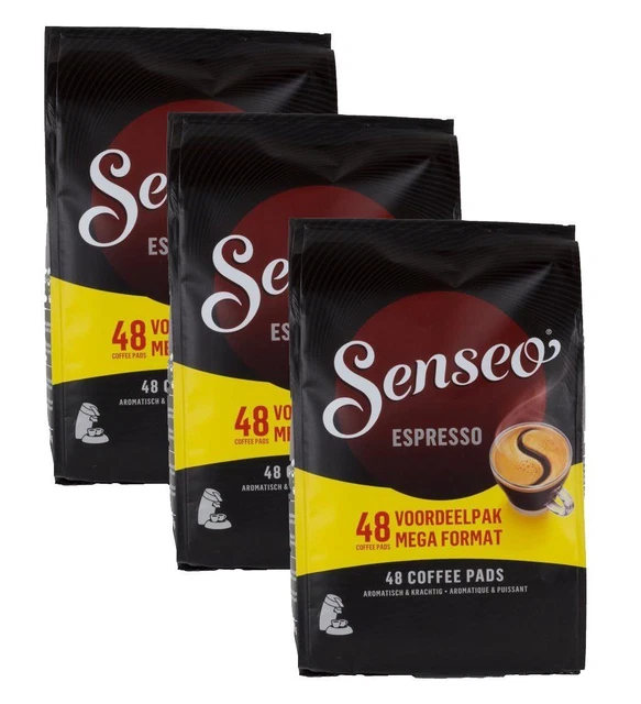 Douwe Egberts, Senseo, Espresso, 48 Coffee Pods, Intense and Corse, Triple...