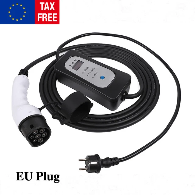 8A/10/13/16A TYPE 2 EV Charger Schuko Charging cable Station for Electric  Cars EUR 199,00 - PicClick FR