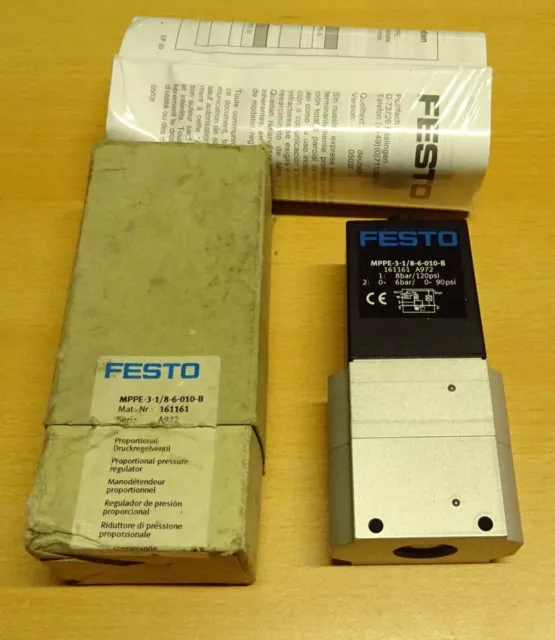 FESTO Proportional Druckregelventil MPPE-3-1/8-6-010-B 161161 Regelventil Ventil