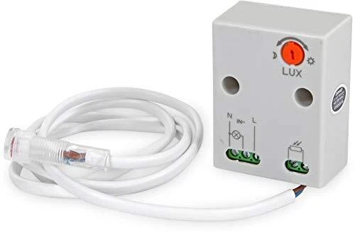Mini capteur crépusculaire 230 V IP65 2300 W - LED - adapté à partir de 1 W -...