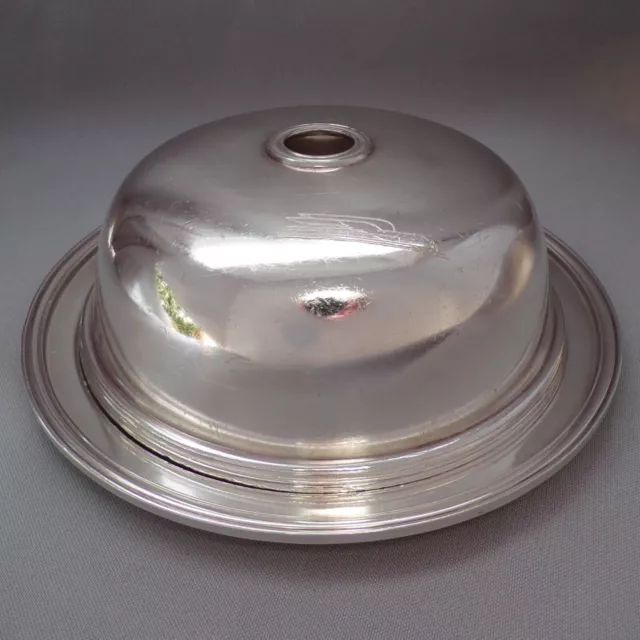 Union Pacific Winged Streamliner Hot Food Cover and Tray 1950s Intl Silver