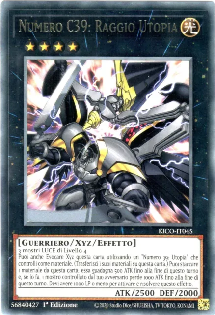 Yu-Gi-Oh! Numero C39: Raggio Utopia Kico-It045 Rara Italiano Yu-Gi-Oh! Numero C39: Raggio Utopia Kico-It045 Rara Italiano