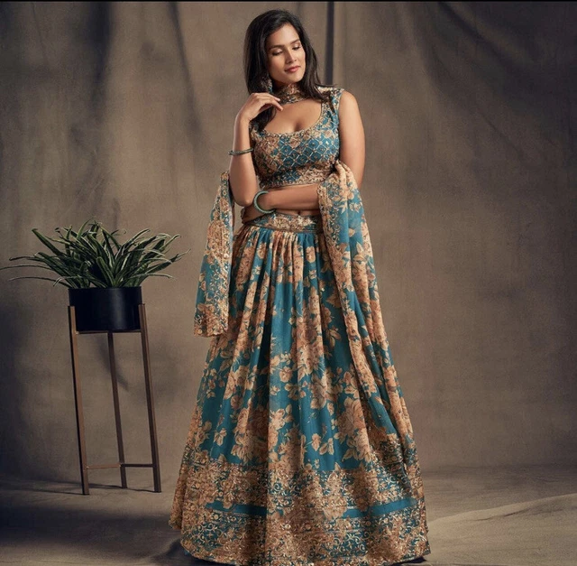 Pakistani Choli Lehenga Lengha Wear Wedding Indian Party Bollywood Designer