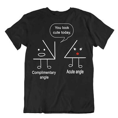 T-Shirt Matematica Gratuita Acuto Angolo Gioco Di Parole Insegnante Camicia
