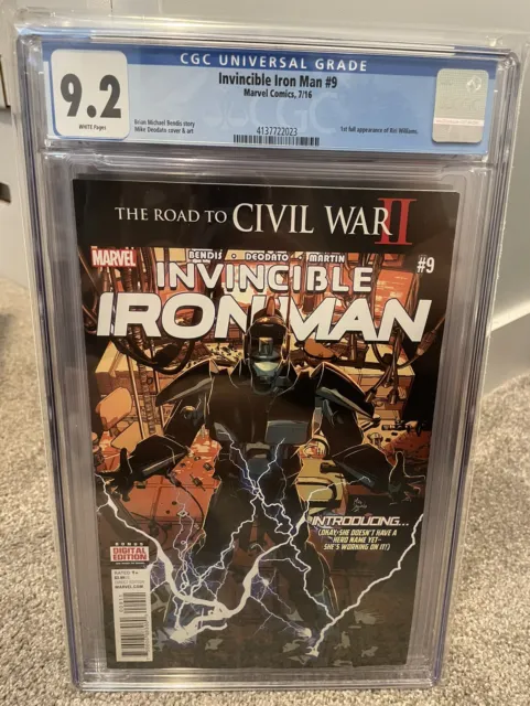 Invincible Iron Man Vol 2 #9 Marvel CGC 9.2  (2016)
