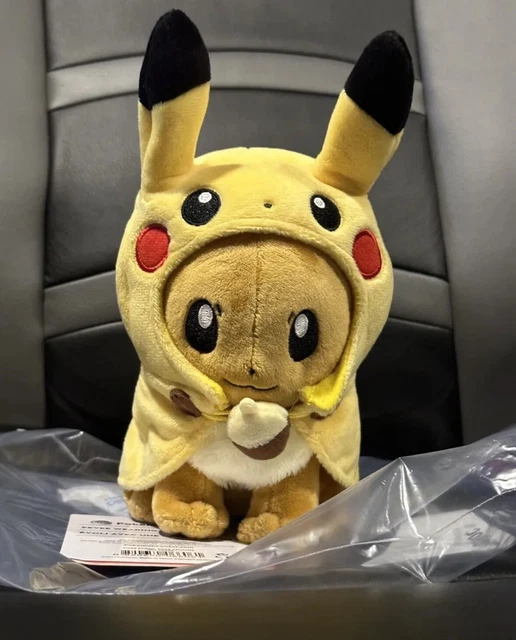 POKEMON EEVEE WEARING Pikachu Cape Plush With Tag (7.5 Inch) 79.99