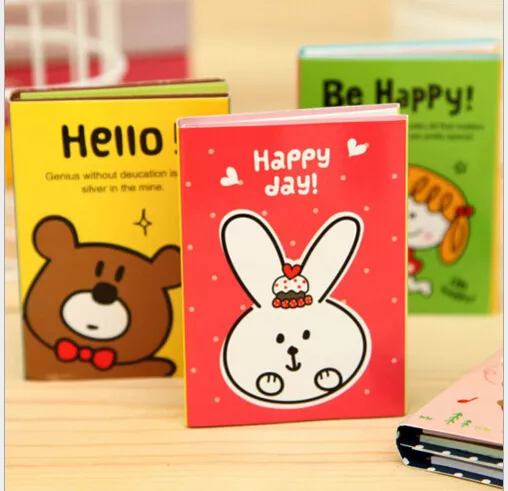 180 Pcs Cute Animal Adhesive Sticky Notes Memo Pad Label UK Kids Party Bags Bear 2