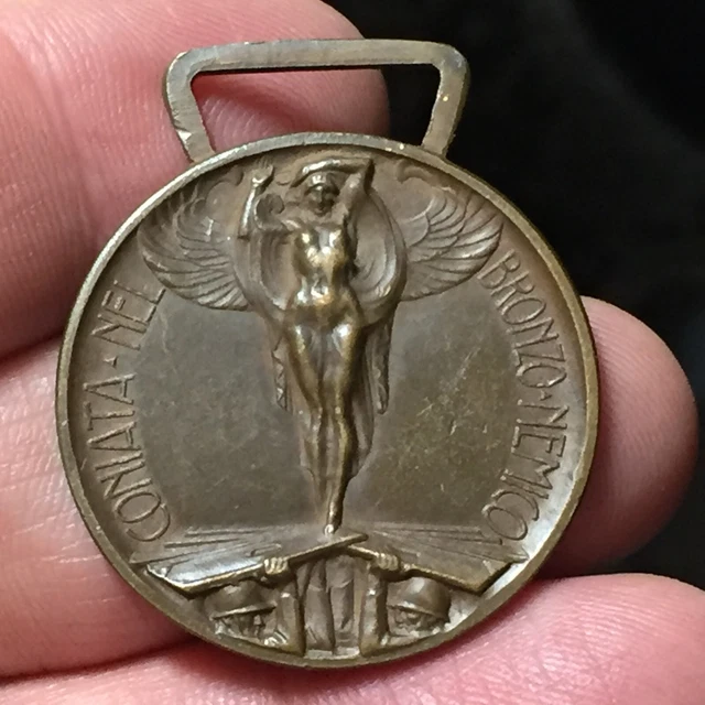 R69_527) MEDAGLIA 1915-18 Guerra x unità d'Italia Coniata nel bronzo