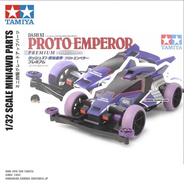 Tamiya Mini 4WD DASH-X1 PROTO-EMPEROR Premium Black Special (châssis SUPER-II)